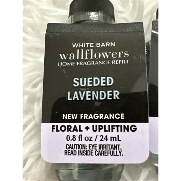 2 Bath Body Works SUEDED LAVENDER Wallflower Home Scent Oil Refill Bulb RARE - Picture 4 of 7